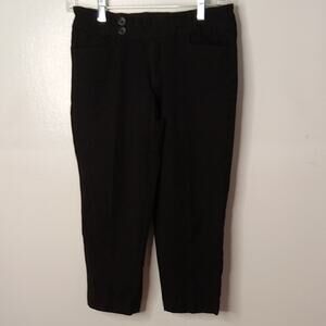 Banana Republic Women's Size 6 Martin Fit Chic Black Cropped Pants. Stretch